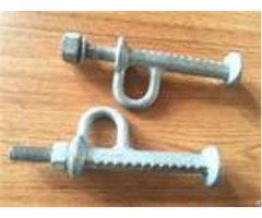 Hot Dip Galvanized Steel Forging Parts Pole Step Bolt For Tower Climbing