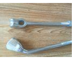 Galvanized Angle Anchor Rod Thimble Eye Bolt For Guying Utility Pole