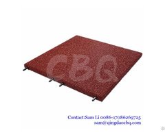 Children Playground Safety Rubber Flooring Mats With Plastic Locking Parts