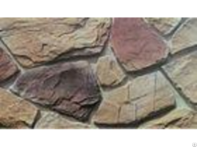 Waterproof Artificial Stacked Stone Multicolor Cement Decorative Wall