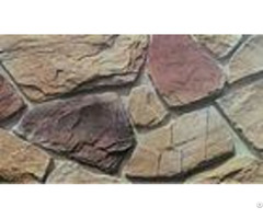 Waterproof Artificial Stacked Stone Multicolor Cement Decorative Wall