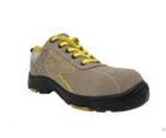 Sandwich Mesh Waterproof Safety Shoes Camel Color Chic Style For Chemical