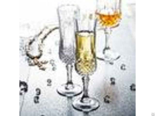 Celebration Champagne Wedding Wine Glasses Transparent Glass Cup With Lid