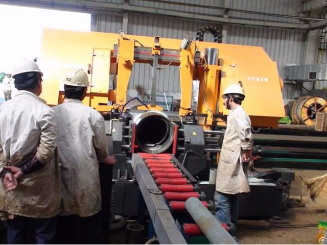 Pipe Prefabrication Band Saw Cutting Machine