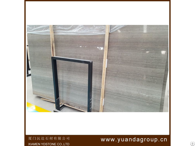 Wooden Grey Chinese Marble Big Slab Stone Form