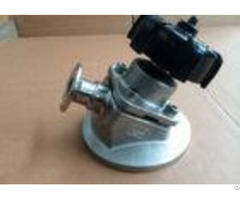 Aseptic Sanitary Diaphragm Valves Tri Clamp Tank Bottom Valve With Low Turbulence