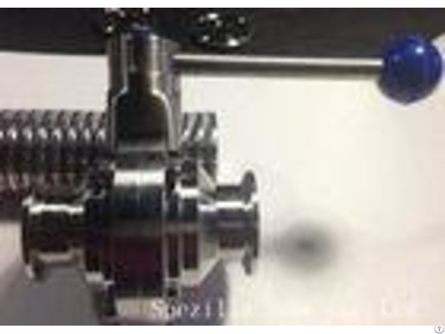Plastic Handle Stainless Steel Sanitary Valves Tri Clamp Butterfly Valve