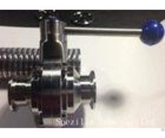Plastic Handle Stainless Steel Sanitary Valves Tri Clamp Butterfly Valve