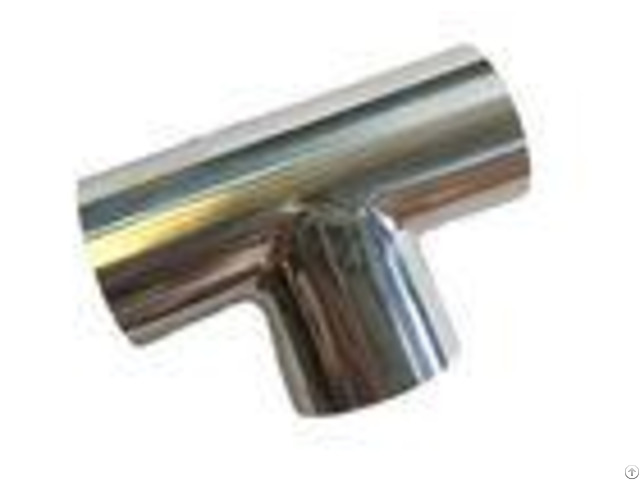 Durable Stainless Steel Sanitary Fittings 1 Inch Equal Tee Pipe Fitting Asme Bpe