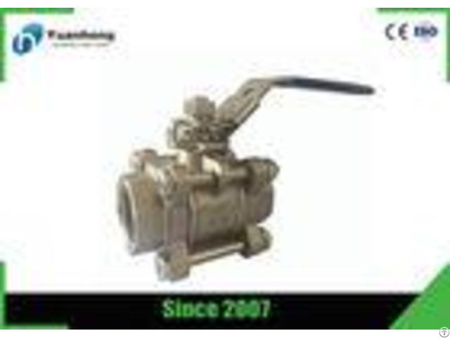 Ss316 Bsp Threaded Flow Control Stainless Steel Ball Valve 3pc