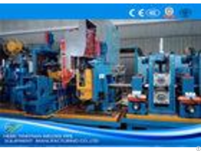 Welded Industrial Tube Mills Galvanised Steel Production Line 70m Min Running Speed