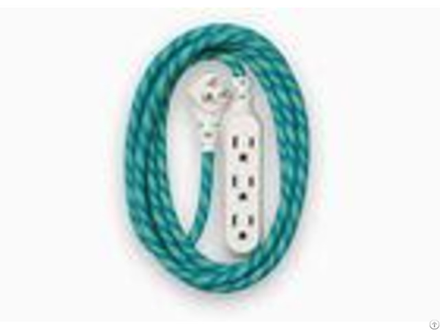 Office Home Green Cotton Braided Sleeving Protecting Wiring Harness