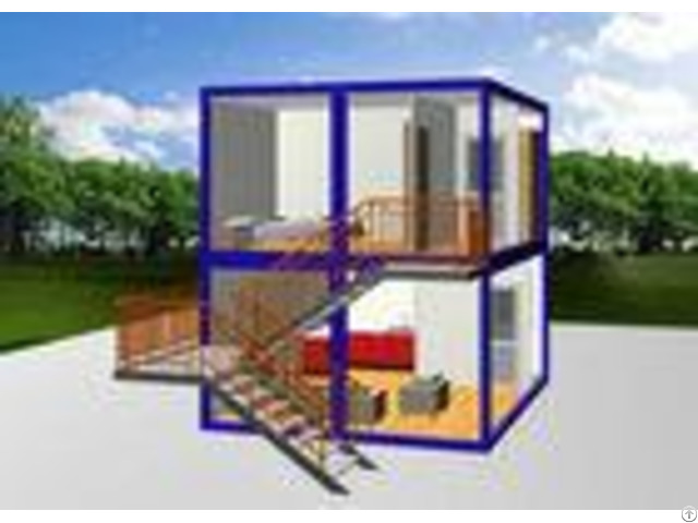 Steel Door Custom Container House Glass Wall 36w Double Tube Lamp For Tourism