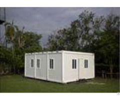 Multifunctional Flat Pack Container House White Color 6000mm 2438mm 2891mm