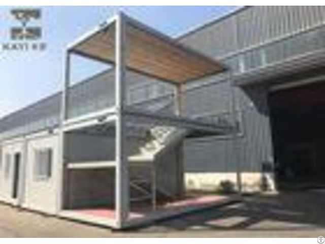 Optional Color Prefabricated Container House Customizable With Internal Staircase