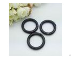 Black Free Plated 1 Inch Metal Trigger Snap Clip Spring Gate O Ring For Handbag