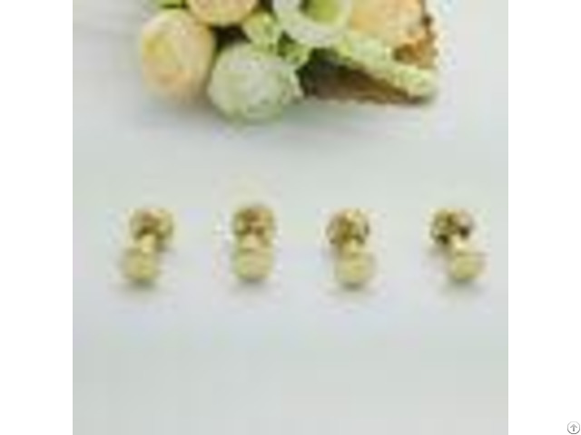 Various Color Luxury Decoration Slotted Titanium Metal Rivets For Leather Bags