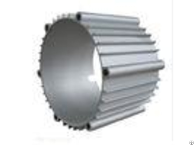 Blue Powder Painted 6082 Aluminum Extrusions Electromechanical Parts