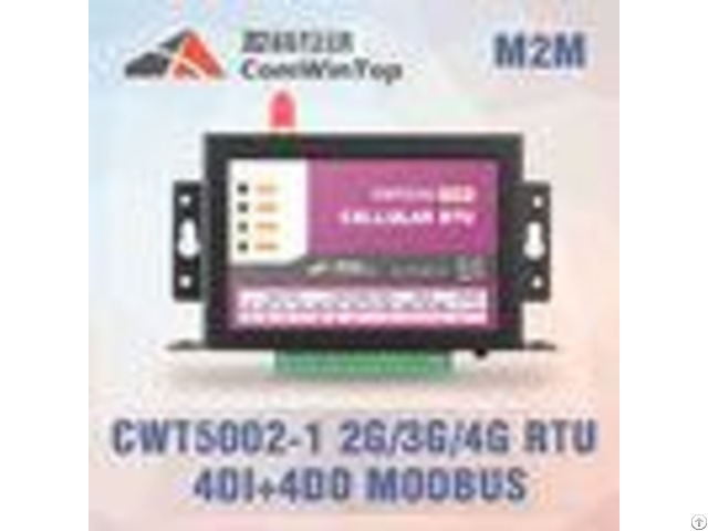 Cwt5110 Wireless Modbus Rtu Gprs I O Module With 4 Di 4do Environmental Monitoring