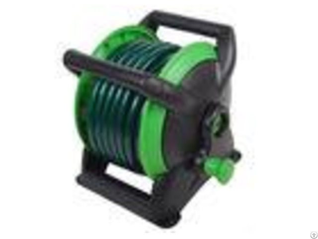 Garden Water Hose Reel Cart Customized Plastic Material Anti Abrasion