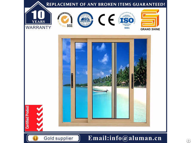 Bronze Aluminium Aluminum Double Glazing Sliding Window