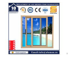 Bronze Aluminium Aluminum Double Glazing Sliding Window