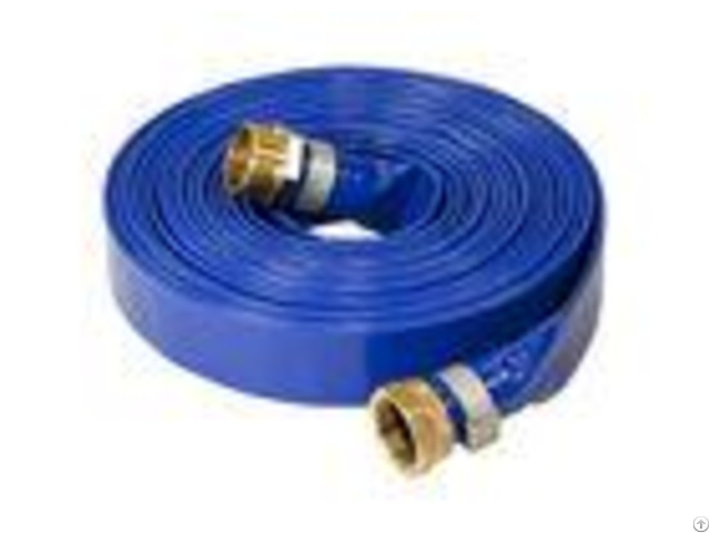 Durable Pvc Layflat Hose Pipe Uv Resistant Flexible With Coupling Fittings