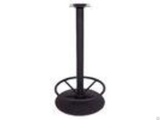 Custom Metal Table Bases Furniture Parts Cast Iron Material With Footing