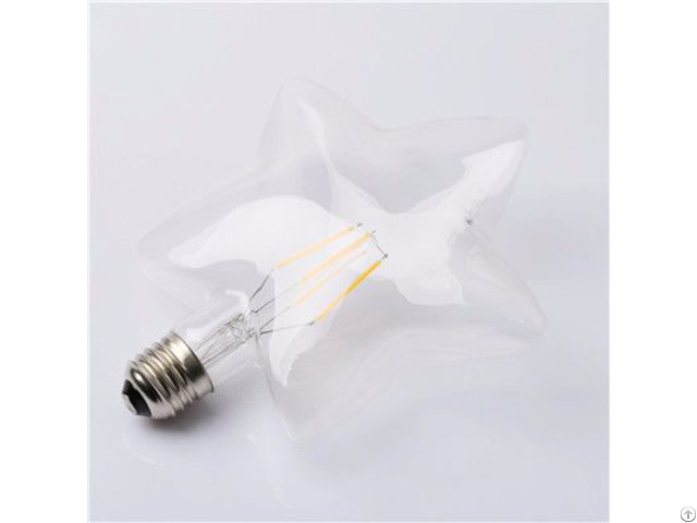 Cheap Price Star Shape M150 4d Led Christmas Decoration Filament Bulb