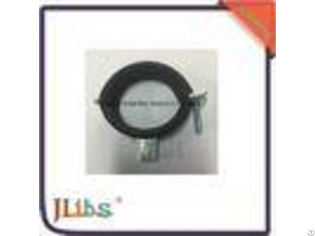 Black Zinc Plated Epdm Rubber Water Pipe Clamp One Screw Fixing