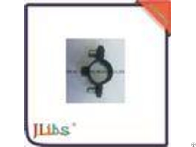8mm 54mm M6 Single Pipe Clamp Fittings Black Coating Without Screw