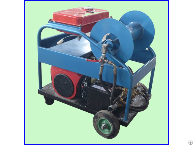 Gasoline Engine Sewage Cleaning Equipment High Pressure Water Jet Pipe Cleaner