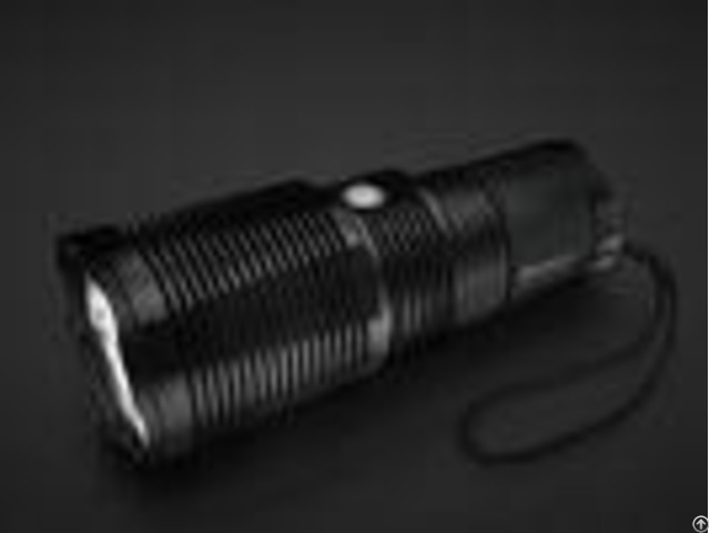 Heat Sink Rechargeable Led Security Flashlight 3000lm Waterproof 30w Power