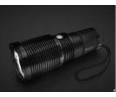 Heat Sink Rechargeable Led Security Flashlight 3000lm Waterproof 30w Power