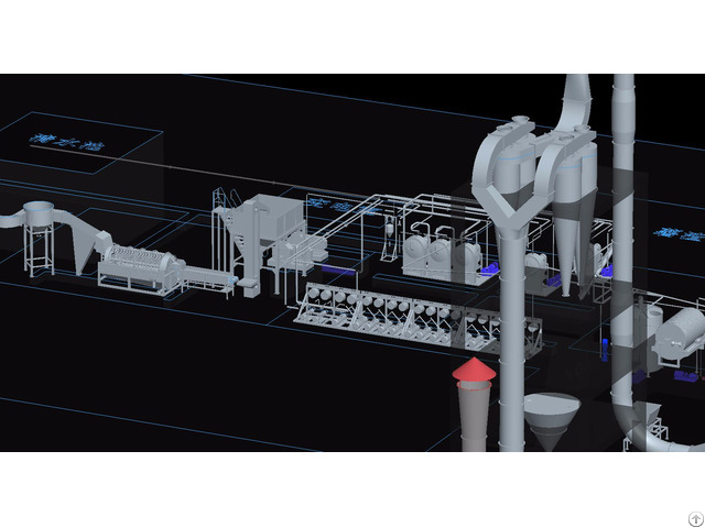 Automatic Potato Starch Design Processing Production Line Making Machines With Good Quality