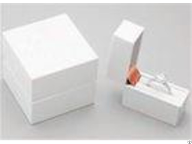 White Elegant Ring Jewelry Box For Necklace Bracelet Watch Jewellery Gift Packaging