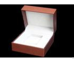 Pu Leather Women Watch Box With Stitching Custom Logo Luxury Waterproof Velvet