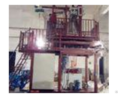 Two Layers Blown Film Plant With Double Station Wing Machine 90 110kg H Output