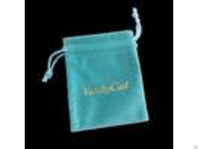 Pretty Jewelry Packing Velvet Drawstring Bags Metal Button Accessory Optional