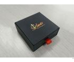 Sliding Black Paper Paperboard Gift Boxes Eco Friendly Fashion Design