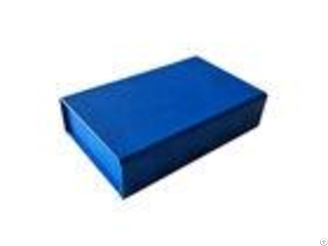 Pure Dark Blue Color Folding Gift Boxes For Clothes Apparel Packaging