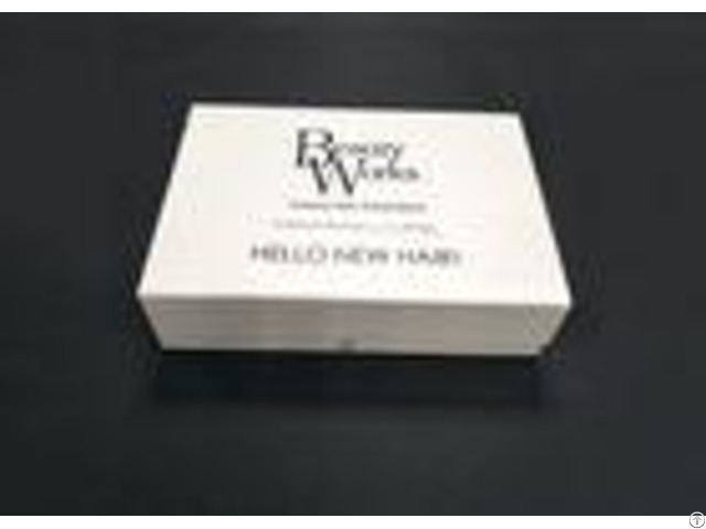 Moisture Proof White Clear Folding Gift Boxes For Hair Extensions Packaging