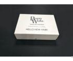 Moisture Proof White Clear Folding Gift Boxes For Hair Extensions Packaging