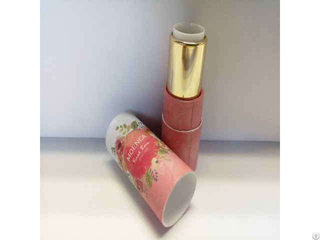 Luxury Design Round Cardboard Push Up Paper Tube For Empty Lipstick Packaging