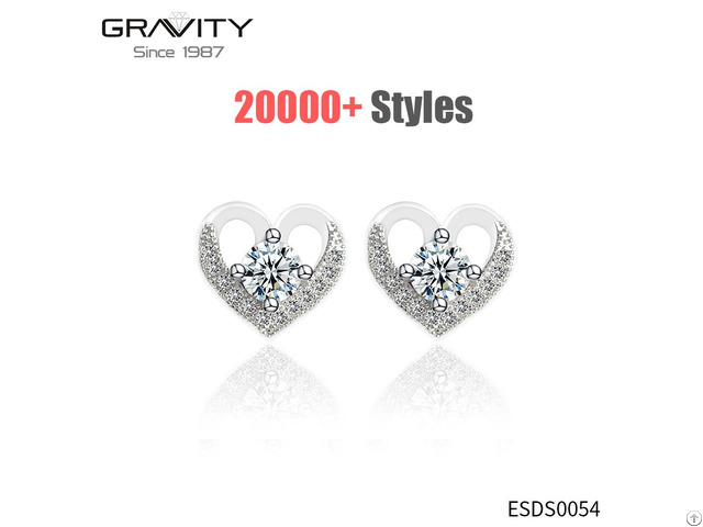 Latest Model Fashion New Style Simple Designs Small Diamond Stud Earrings