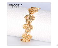 Slog0009 Shenzhen Gravity New Fashion Vogue 18k Wedding Flower Adjustable Bracelet