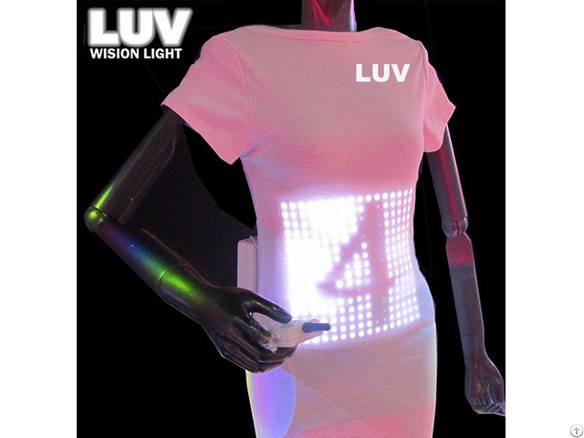 A Programmable Digital Flash Custom Light Up Led T Shirt Display