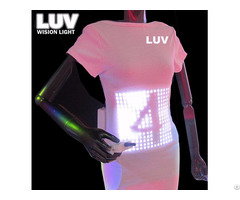 A Programmable Digital Flash Custom Light Up Led T Shirt Display