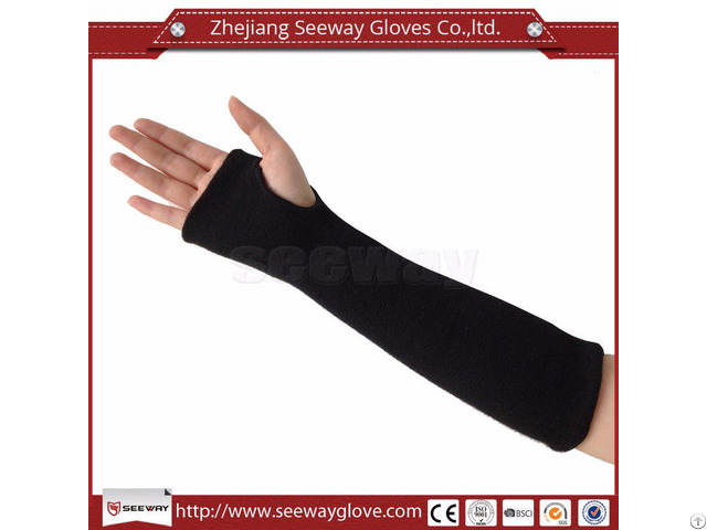 Seeway Sa03 Safety Wrist Protector Aramid Anti Cut Fireproof Sleeve Arm Protection With Thumb Slot