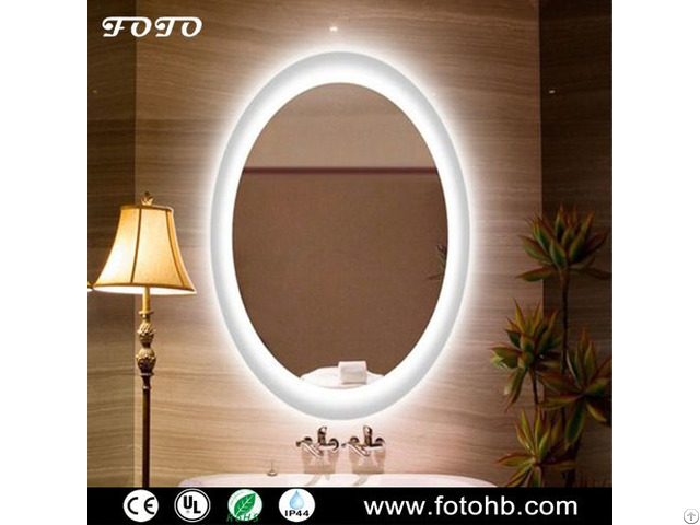 Ce Ul Ip44 Waterproof Led Backlit Mirror For Luxury Hotel Bathroom